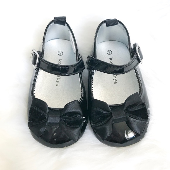 Koala Baby Black Patent Leather MARY Janes size 2 - Picture 1 of 5